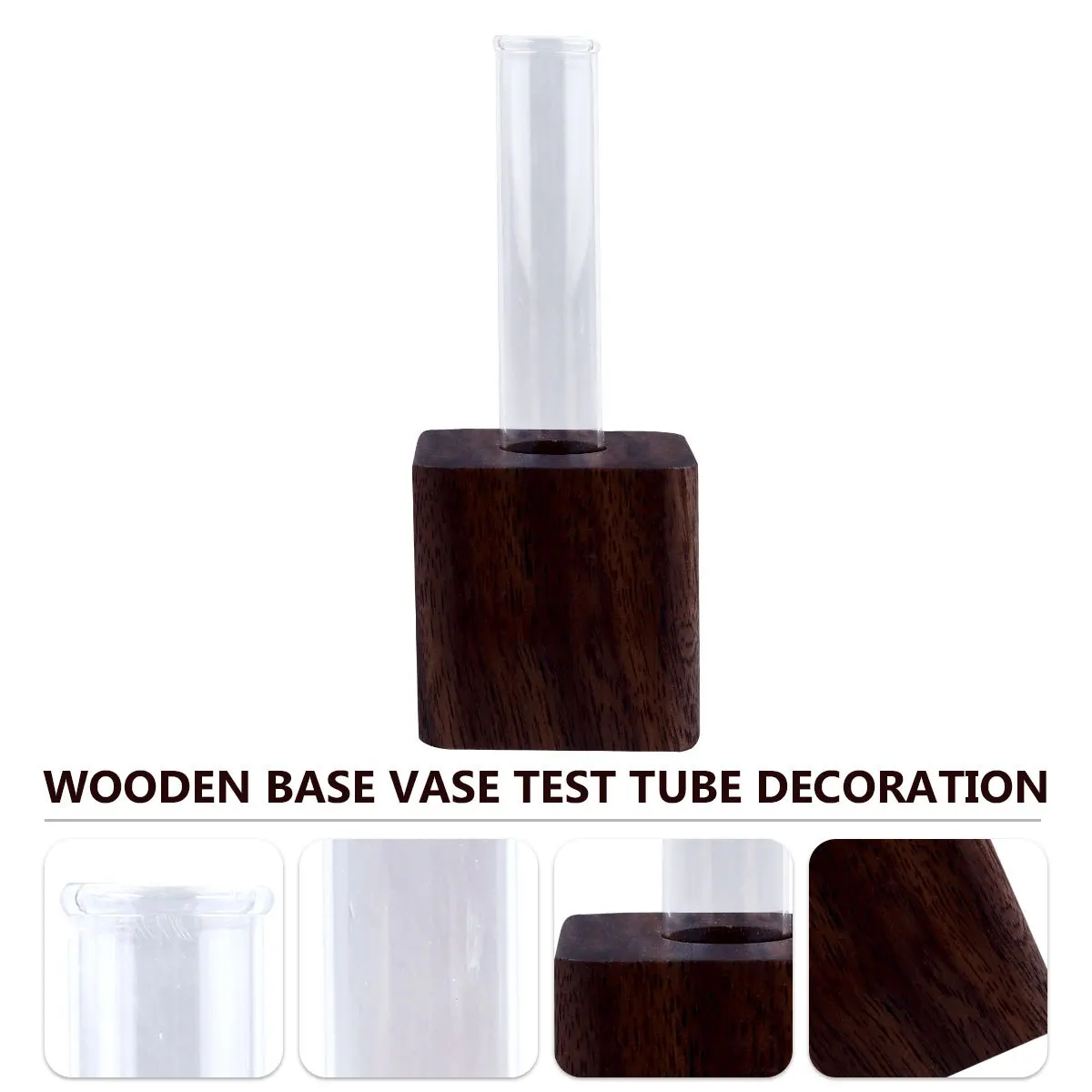 

1Pcs Test Tube Flowerpot Glass Hydroponic Flower Vase Japanese Style Creative Table Decoration Fresh Flower Vase for Living Room