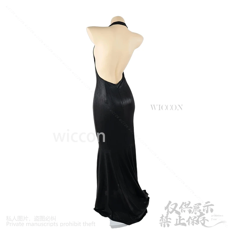 Аниме-игра Nikke, косплей, Русалочка, костюм на 2,5-летие, глубокий V-образный вырез, сексуальное платье с открытой спиной, элегантное вечернее платье Cos