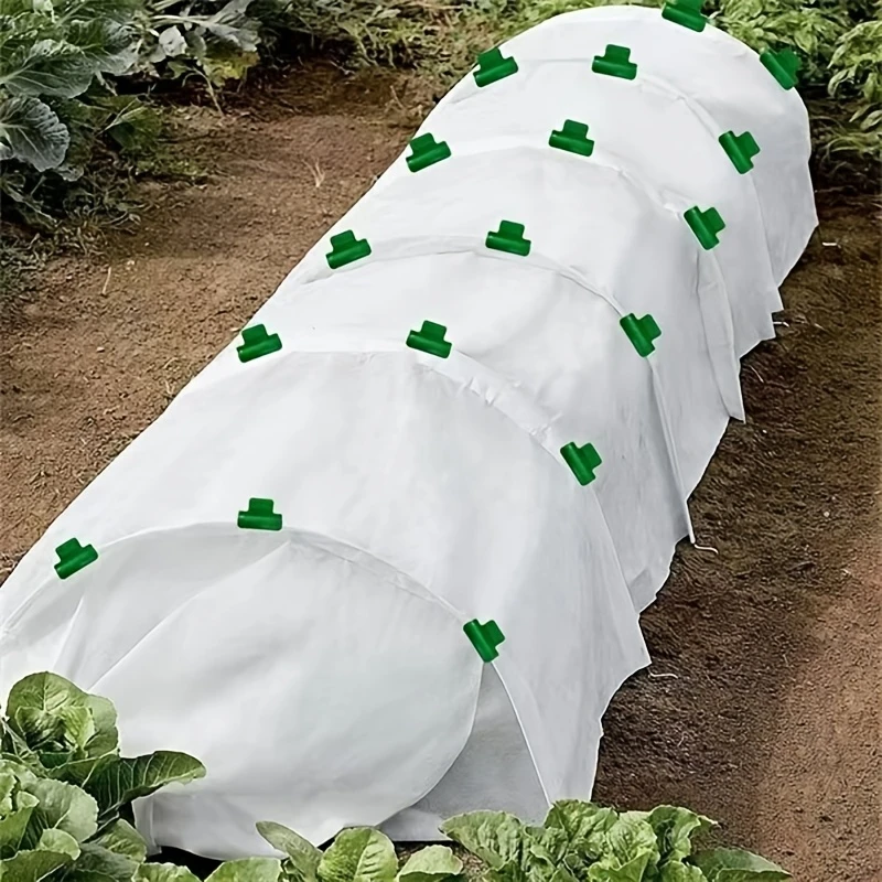 50pcs Greenhouse Fixing Clamps Shade Nets Frame Fixing Tools Greenhouse Plastic Films Fixing Clips Gardening Accessories