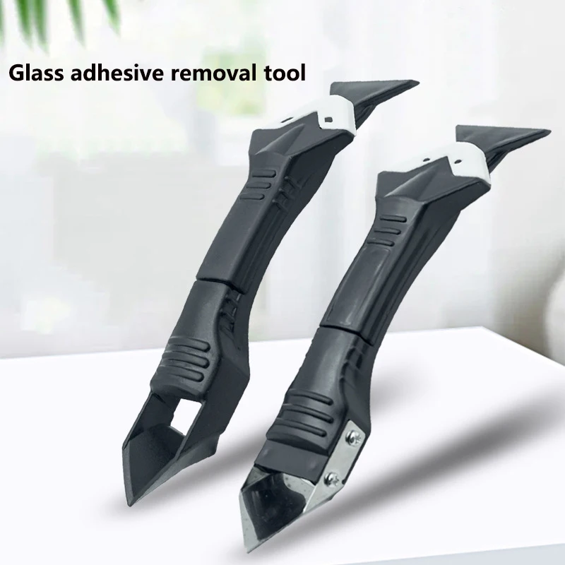 

Glass residual glue scraper tool - Multi-functional glue removal tool - Wall corner trimming tool - Seam filling scraper tool