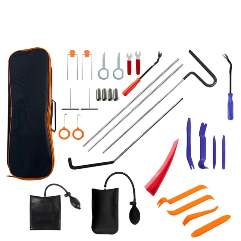 

Car Tool Kit Auto Wedge Pump Locksmith Thickened Door Repair Air Cushion Emergency Open Unlock Tool Kits With Long Reach Grabber