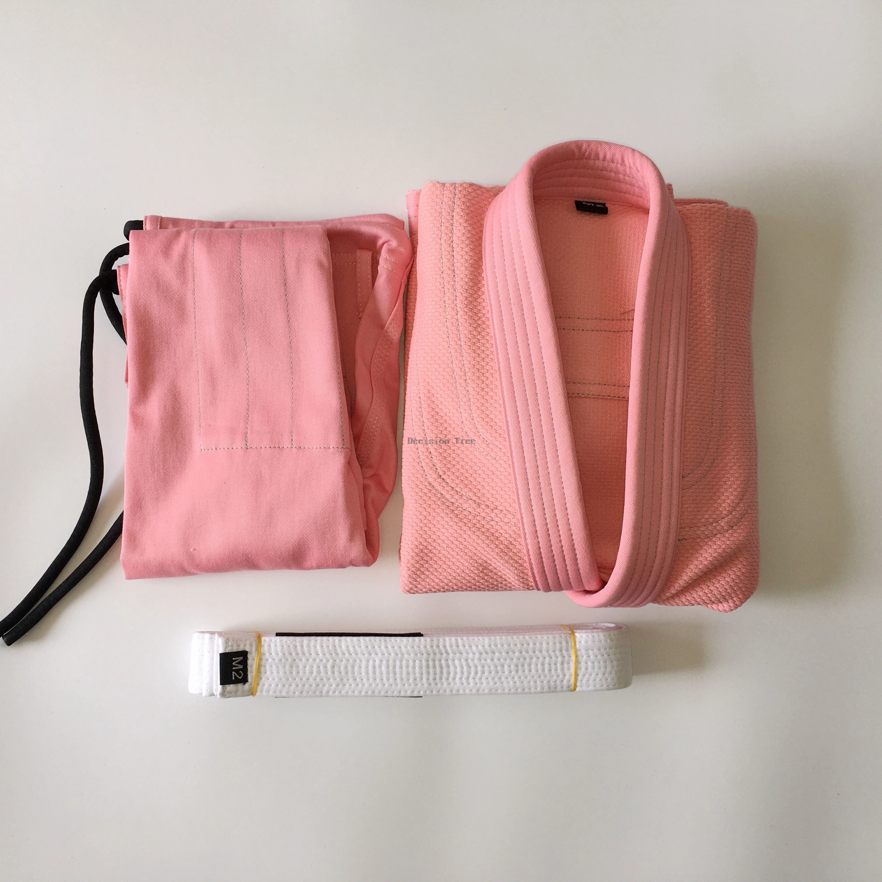 

2025 женский бразильский костюм джиу-джитсу из чистого хлопка, розовый сладкий темперамент, тренировочная форма для кунг-фу, простая одежда для тхэквондо