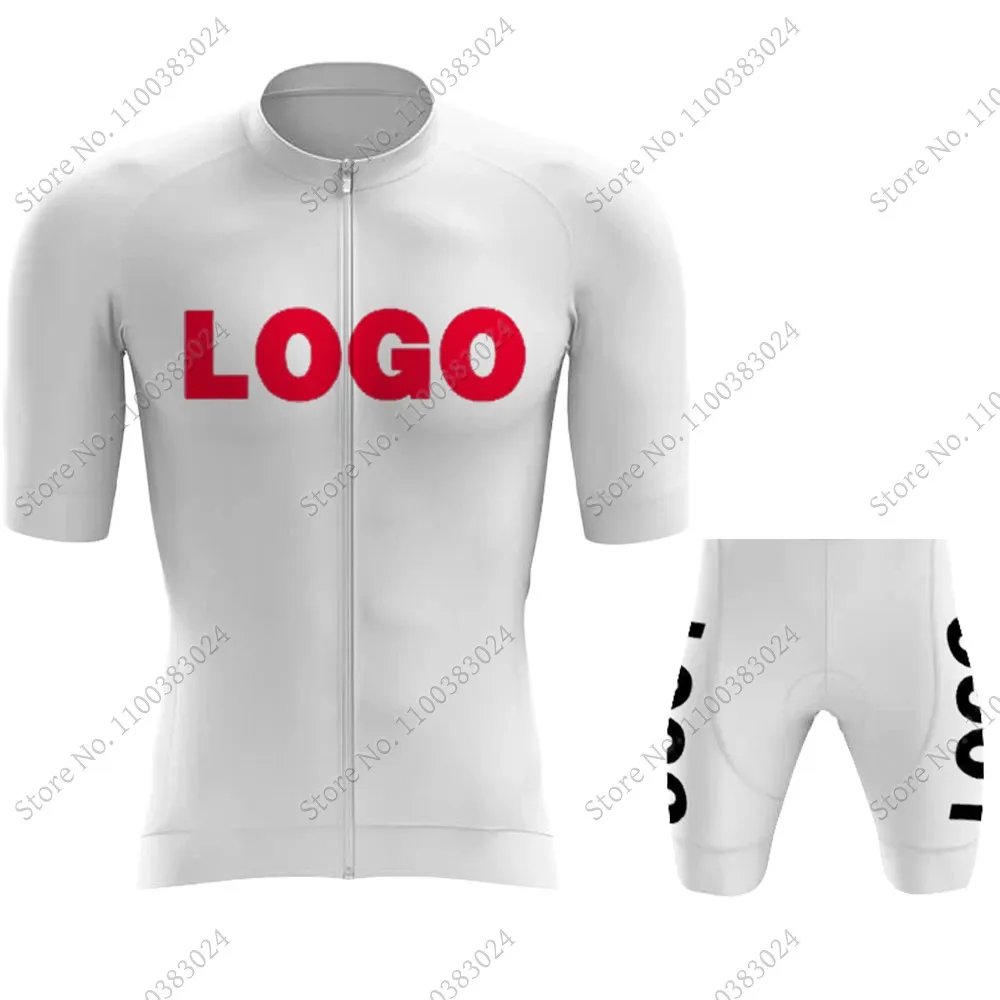 White Black Factory Custom 2024 DIY Cycling Jersey Set Cycling Clothing Road Bike Shirts Suit Bicycle Bib Shorts MTB Wear Ropa