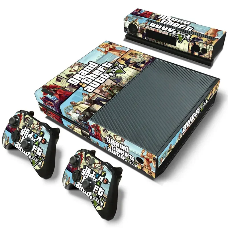 13 цветов GTA5 GAT6, хит продаж, наклейка из ПВХ, виниловая наклейка для консоли xbox one + консоль + наклейка для защиты от кожи