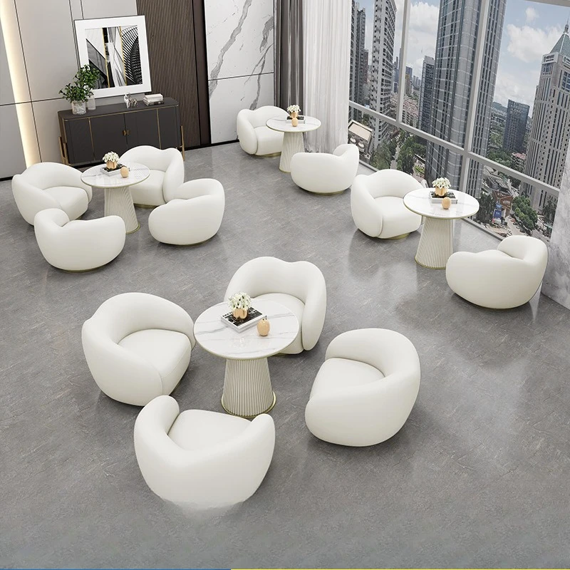 office lounge sofa chair light luxury simple hotel lobby leisure reception guests negotiation table and chair combination