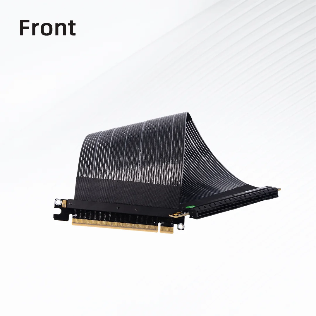 ADT-Link  PCIe 5.0 x16 Graphics Card Extension Cable Standard GEN5 High-Speed Lossless Riser Cable with Airplane Head Buckle