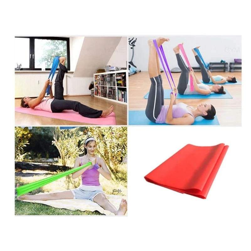 Stretch Resistance Band Good Tension Elasticity 150cm Rubber Elastic Band Portable Fit Home Gym Yoga Sport Equipment