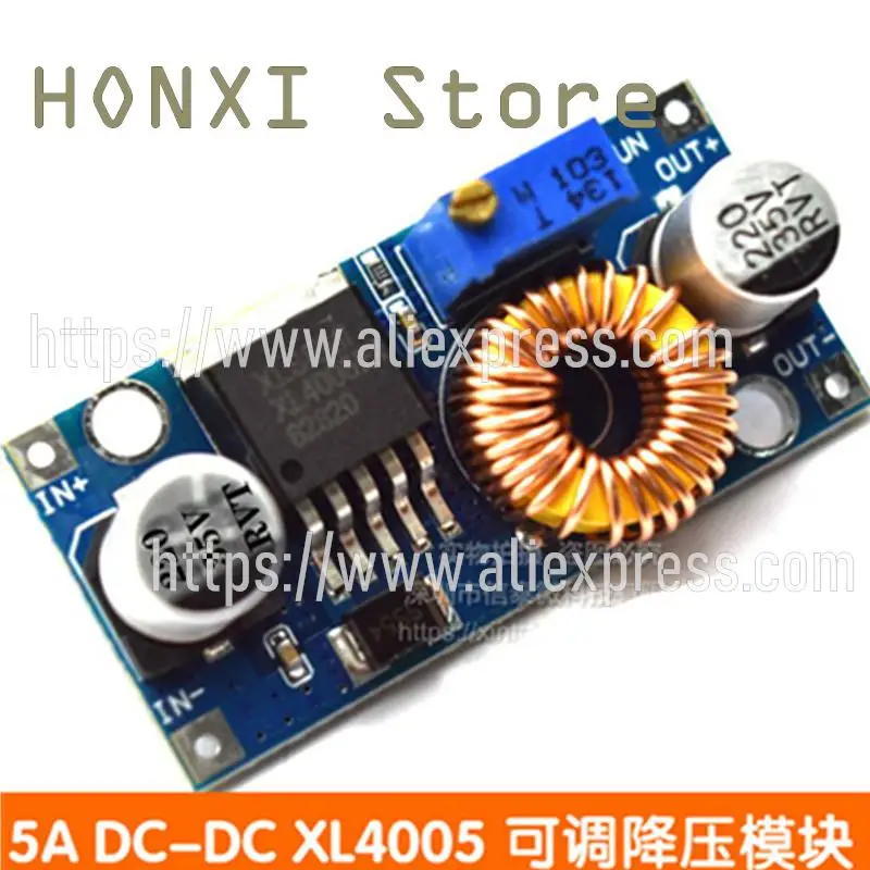 

1PCS 5A DC-DC XL4005 adjustable step-down module 5~32V power 96% efficiency more than 2596