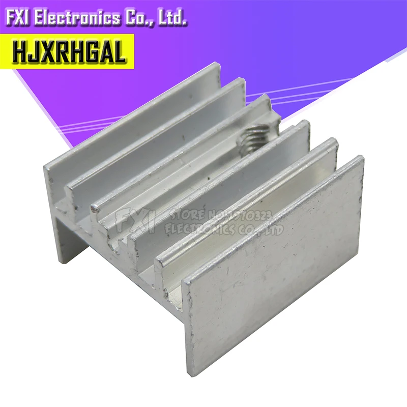 10 Stück Aluminium-Kühlkörper mit Transistor 15 x 10 x 16 mm TO-220 hjxrhgal für Transistoren TO220 weiß