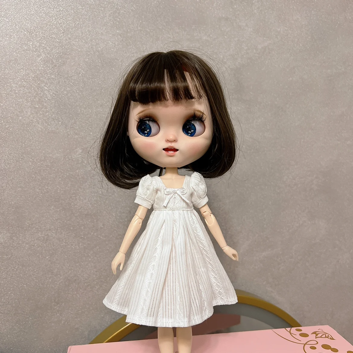 Ubranka dla lalek Blythe, codzienna sukienka, wielokolorowa, ręcznie robiona sukienka dla lalki Blythe 28-30 cm, OB22, OB24, akcesoria AZ-ONE