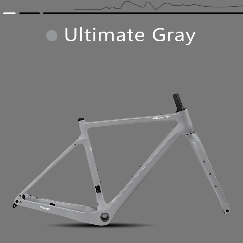2024 Ultra Licht Carbon Road Frame Schijfrem Max 700x47C Road Fiets Frameset Grind Steekas 12x142mm