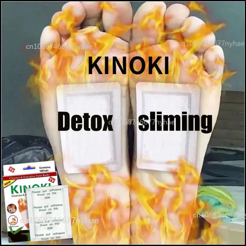 Kinoki-almohadilla desintoxicante para el cuidado de los pies, utensilio Original para el cuidado de los pies, contiene 10 almohadillas por caja