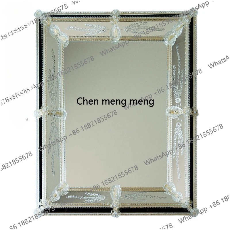 

Wall full body with lamp special-shaped sticker decorative makeup mirror gift Nordic transformation home full-length mirror