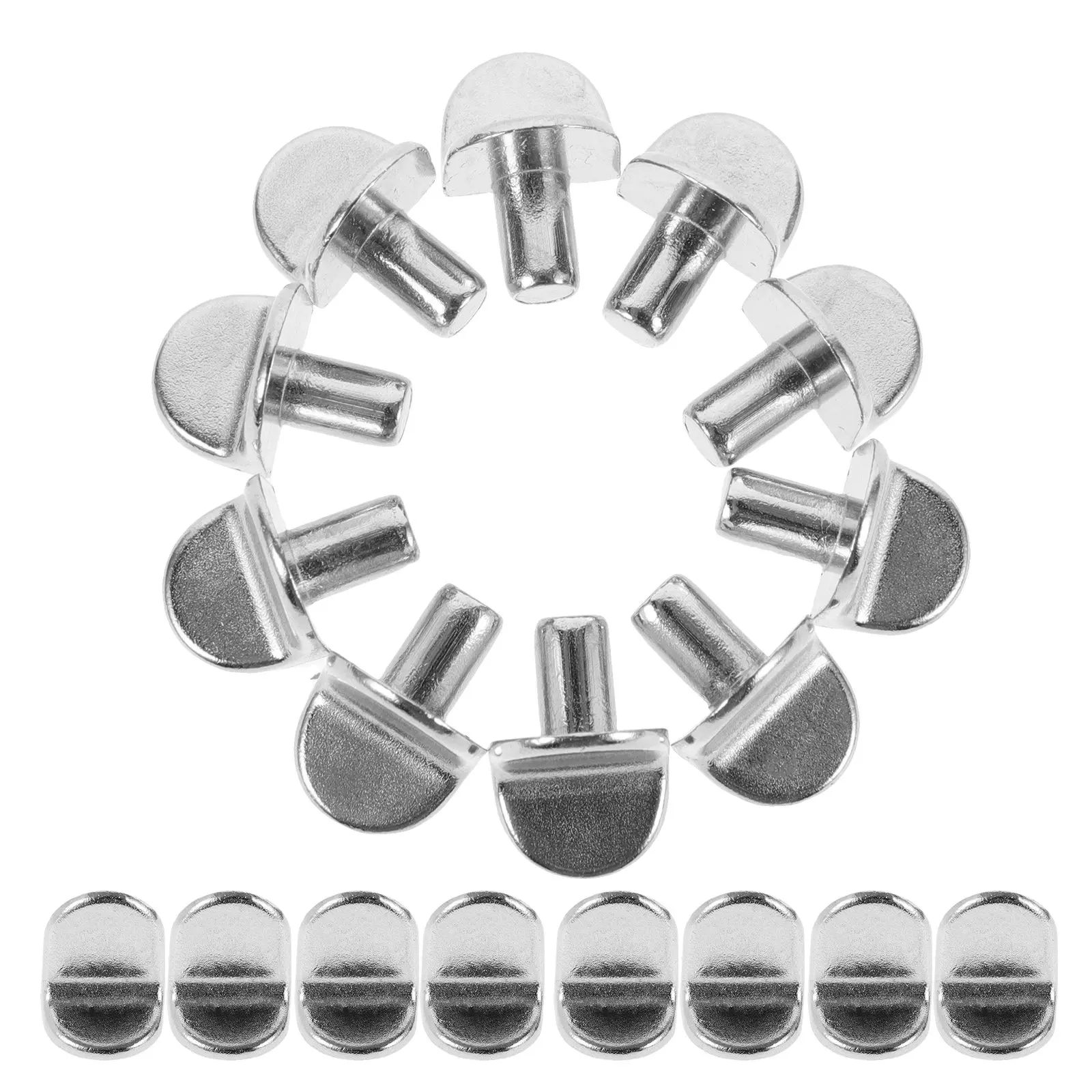 50Pcs Precision-Fit L-Shaped Metal Shelf Support Pegs for Cabinets Bookshelves Kitchen Cupboards Shelving Units Stable Shelf