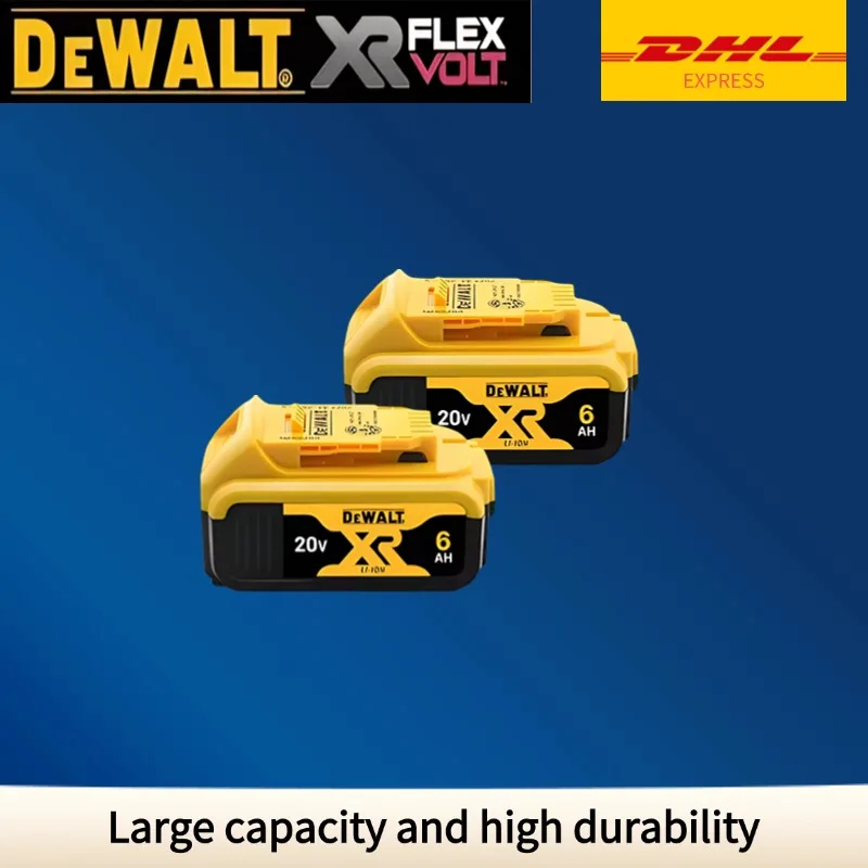 

100% подлинная аккумуляторная батарея DEWALT 5,0 Ач 6,0 Ач 9,0 Ач, аккумулятор 20 В для ручной дрели, для DCB202 DCB203 DCB612 DCB205 DCB609