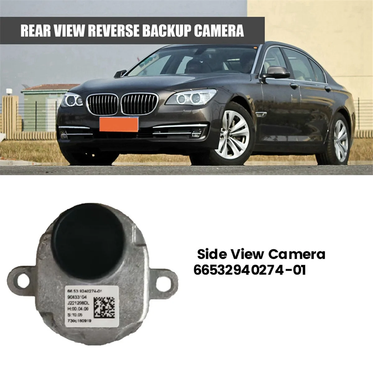 Left Side View Camera 66532940274-01 for BMW X5 E70 X6 E71 F01 F02 F06 F07 F10 F11 F12 2010-2019 Reverse Mirror