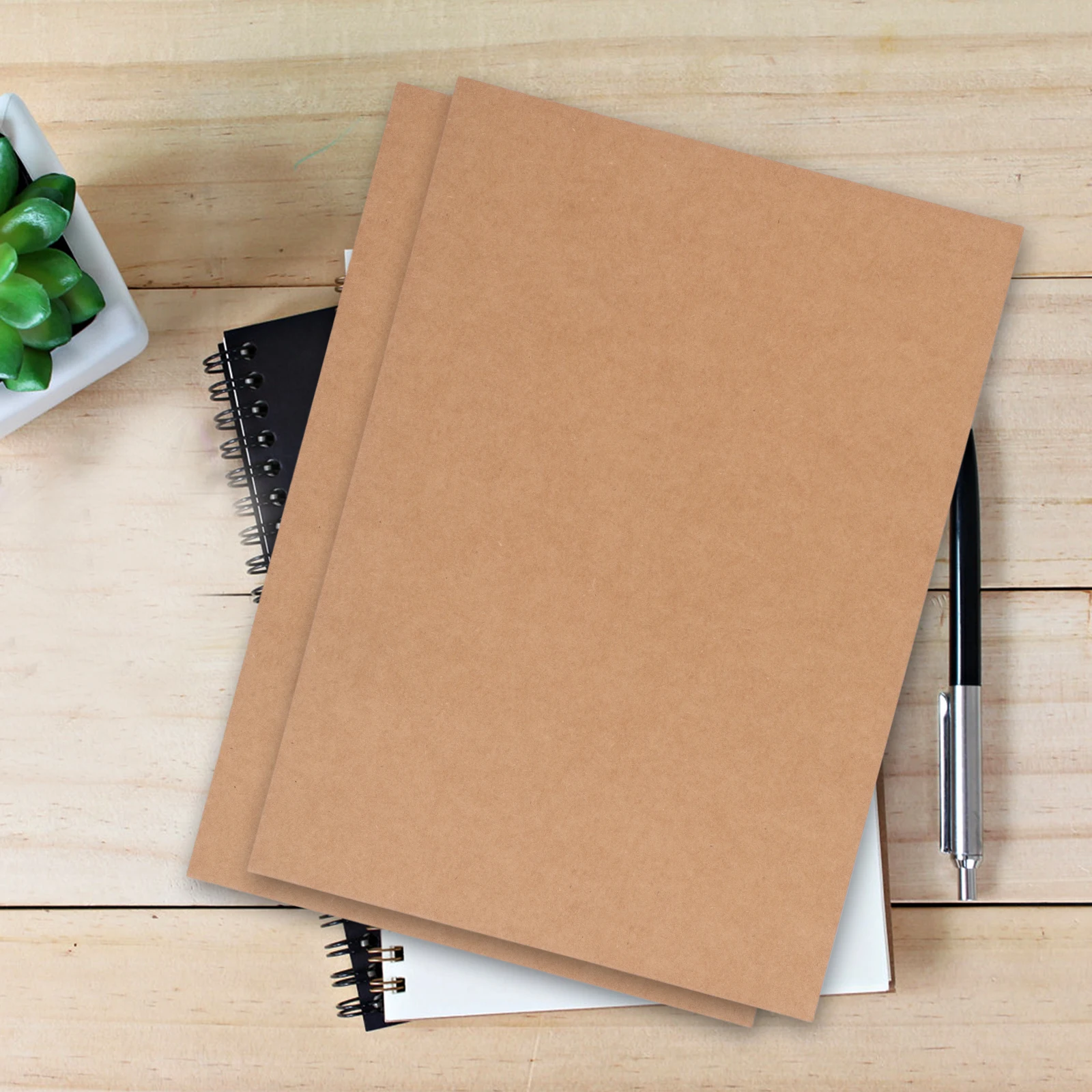 

10 Pcs Book Binding Board Heavy Duty Kraft Paper Chipboard for Album Scrapbooking Crafts Card Making Blank Cardboard Sheets