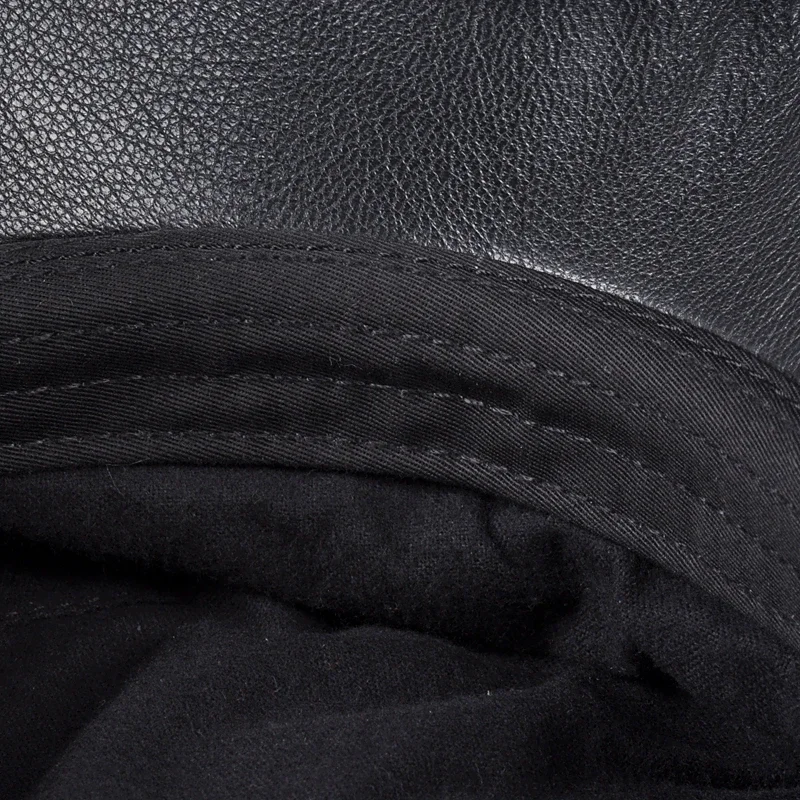 Pudi Man Genuine Leather Baseball Cap Hat Beret Boy Male Pilot Caps Hats Berets HL804 - Image 3