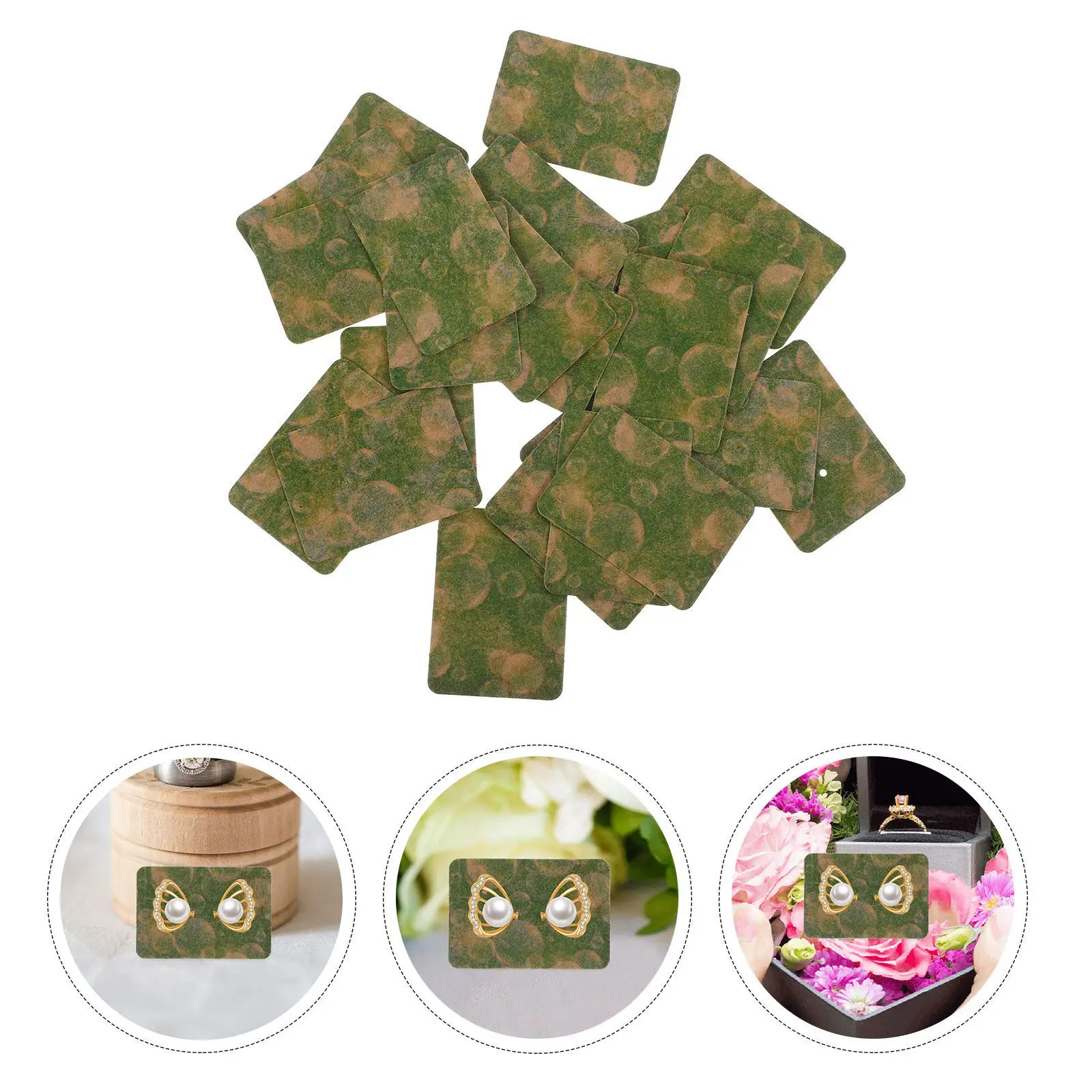 

100 шт. карточек для демонстрации серег из крафт-бумаги, для продажи, упаковки, оформления витрин магазинов и домашнего использования, пустые, элегантные