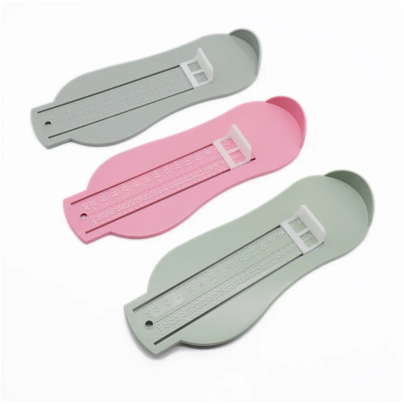 0-20cm Baby Foot Measurer Ruler Tools Shoe Size Helper 18-50 Euro Size Foot Measuring Gauge Baby Kids Foot Measure Random Color