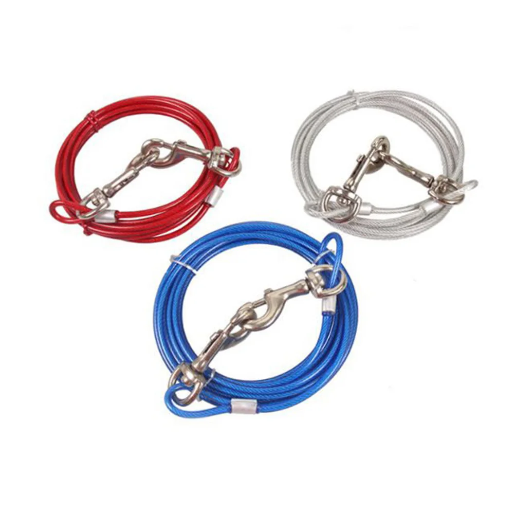 

Dog Leash 5.0Mmx3M Blue Durable Supplies Hauling Cable Dog Pet Hauling Cable For Dogs Outdoor Walking Pet Supplies