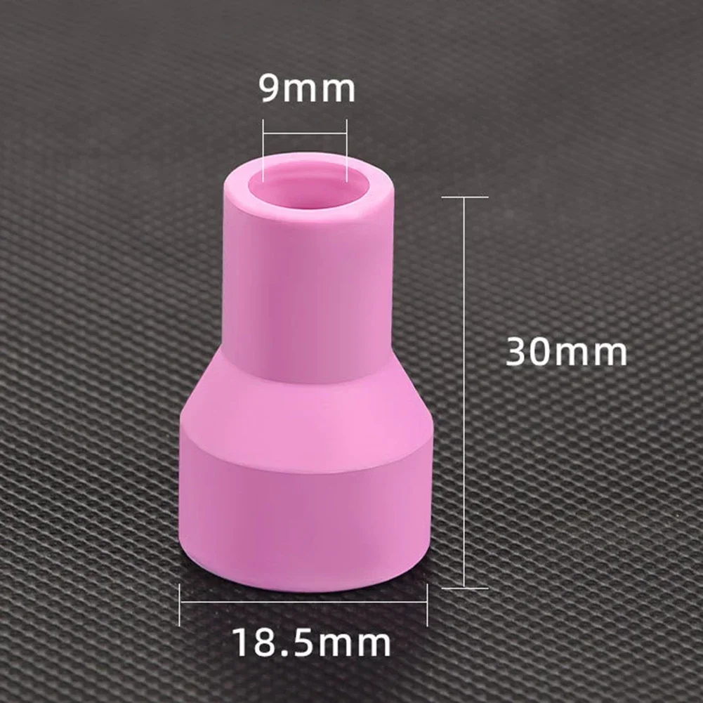 10pcs For Argon Welding Nozzle Thickened Porcelain Nozzle 6*30mm For Argon Welding Alumina Nozzle Cups Welder Equipment Parts