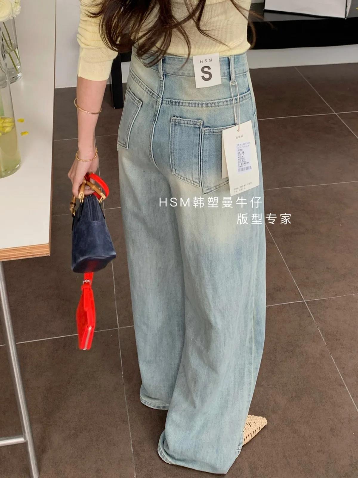 ZHISILAO Vintage Classic Wide Leg Jeans Women Blue High Waist Denim Pants Streetwear Spring Summer 2024