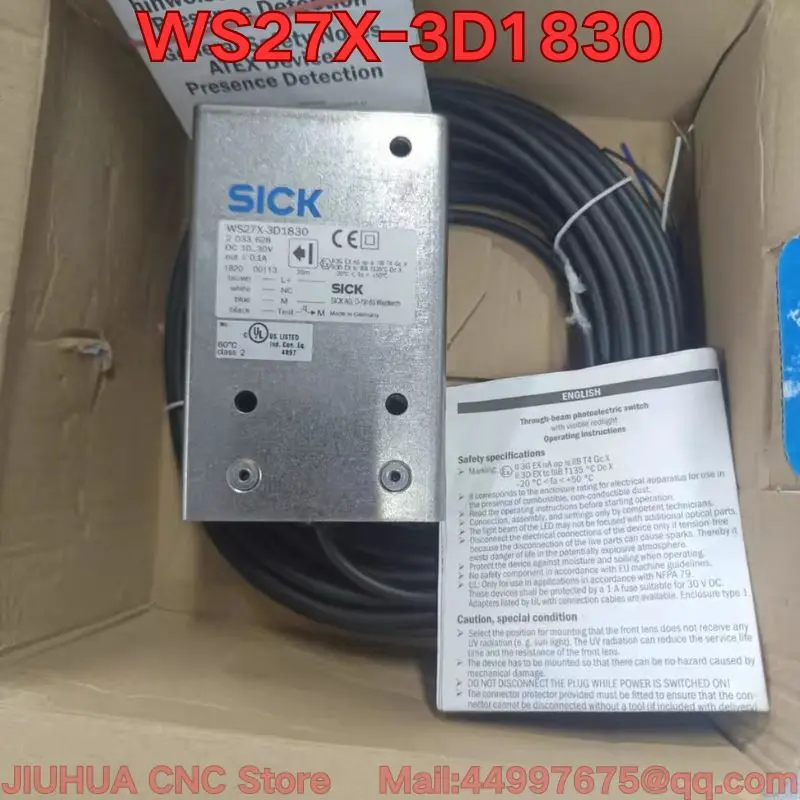 The new WE27X-3P1830 WS27X-3D1830 photoelectric sensor packaging box is relatively old