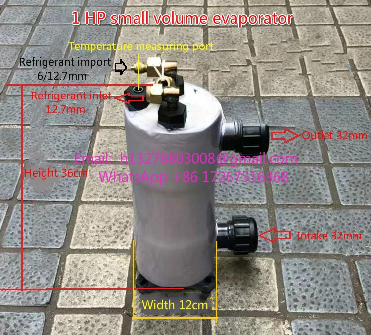 

Pure titanium evaporator, titanium gun, fishpond chiller, ice bucket radiator, 1 P small volume titanium tube heat exchanger