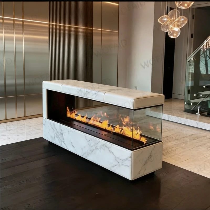 

Электрический камин в европейском стиле с эффектом пламени, бездымный и энергосберегающий, для декора гостиной, компактный дизайн для небольшой квартиры