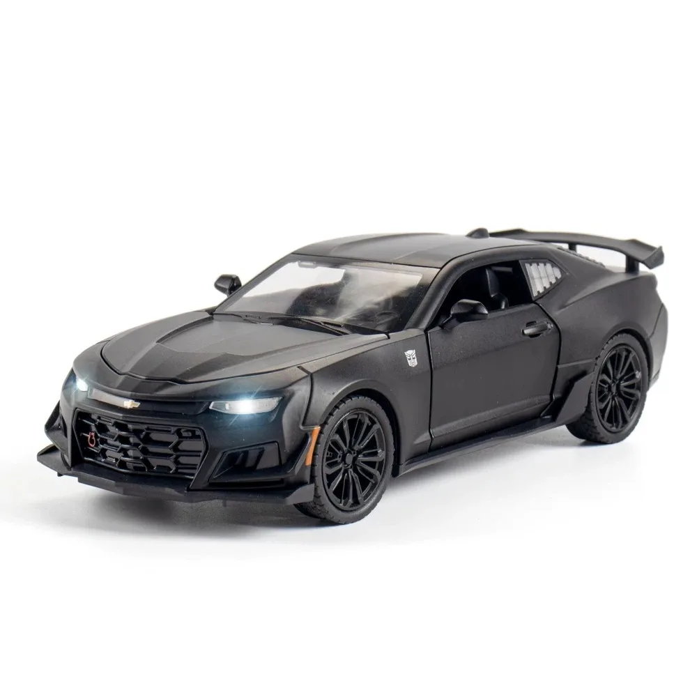 1:32 Die Casting Car Zinc Analog Camaro Alloy Hornet Pull Back Car Model with Audio Toy Car  Model Car  Diecast Simulation Gift