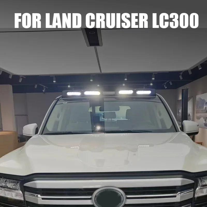 Front Spoiler Roof Light Top Lamp Bar with LED Bar for Land Cruiser LC300 2022 2023