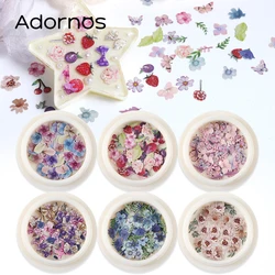 50 pcs/box Resin Filling Wood Pulp Flowers Chips Epoxy Resin Accessories Mixed Butterfly Plants Flower DIY Jewelry Craft Making