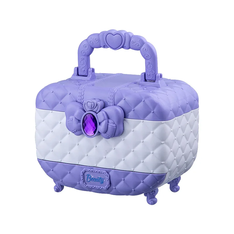 Boîte de maquillage princesse pour enfants, coffret de maquillage coloré, ensemble complet d'ombres à barrage, coffret cadeau de performance, jouets pour filles