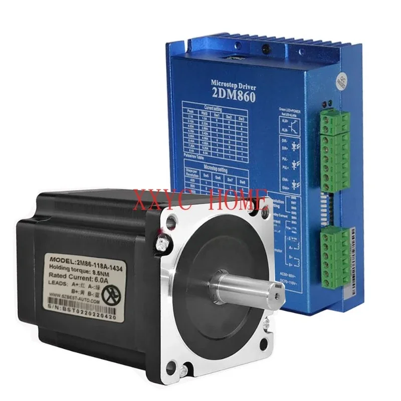 

2dm860h/2dm860 Two-phase Digital Engraving Stepper Driver With 86 Stepper Motor 2m86-118a-1434 Controller Motor Driver