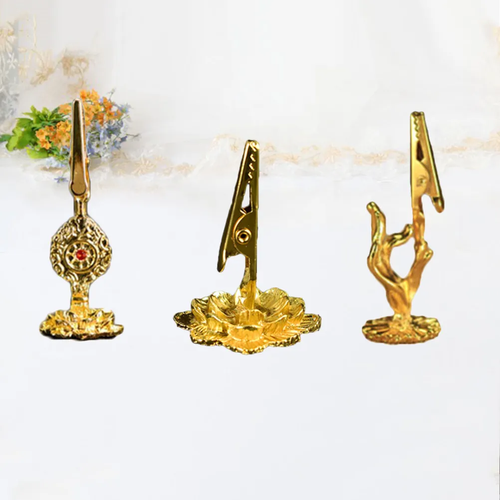 

3Pcs Incense Burner Clip Alloy Coil Holder Aromatherapy for Study Bedroom Yoga Relaxing Environment