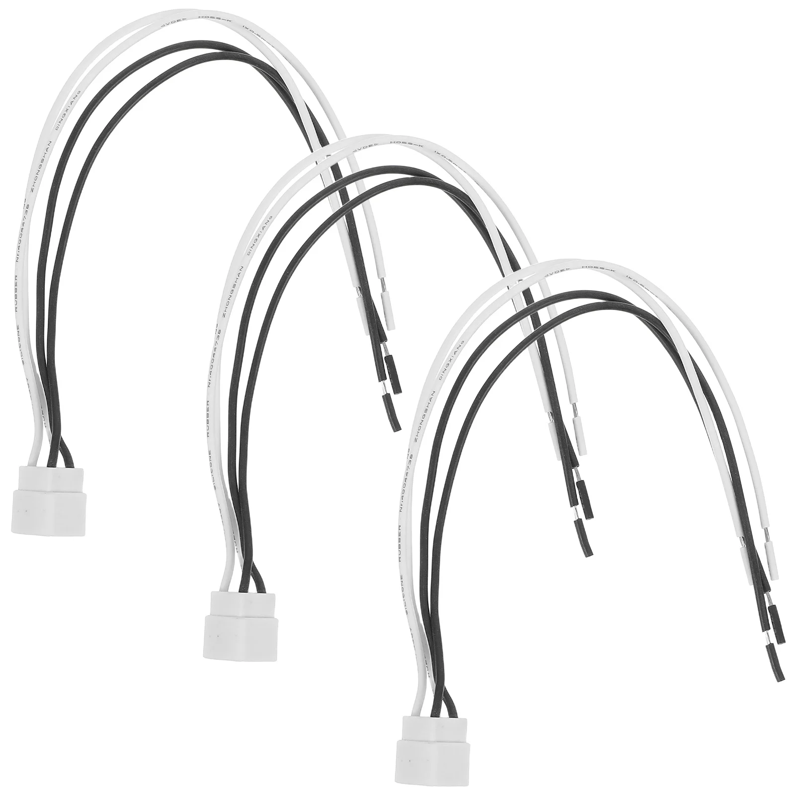 

3Pcs 4-Pin Ceramic Uv Lamp Holder Socket Base for Round Tube LED Fluorescent Light Bulb Heat Resistant Fixture