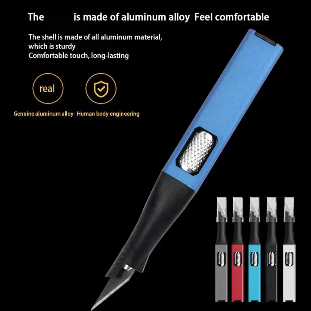 Pen-shaped Diy Aluminum Handle Carving Knife Comes That With Yourself 5 Blades Art Horseshoe By Be Replaced Can G8n2