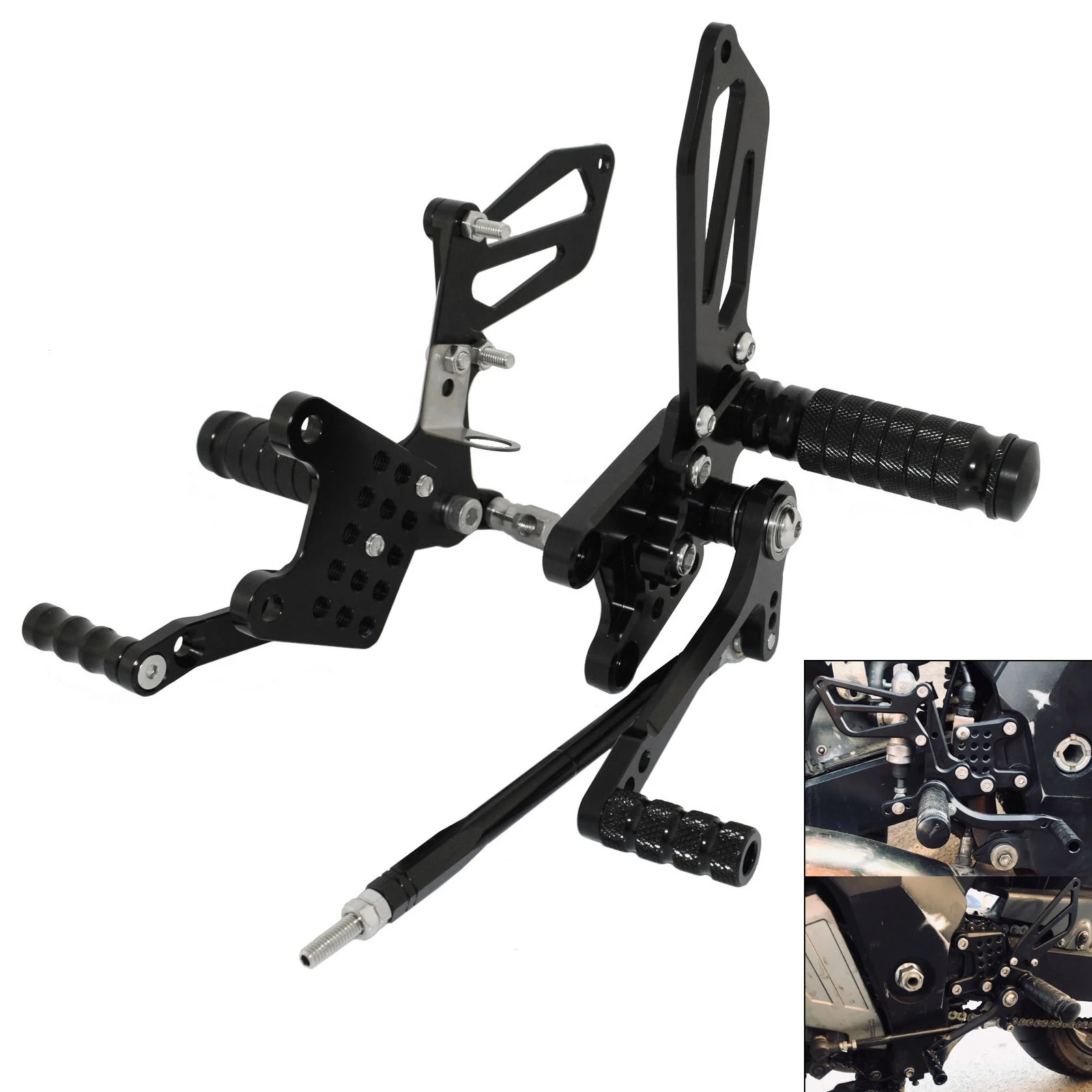 

For Suzuki SV650 SV650S 1999 2000 2001 2002 2003 2004 2005 2006-2014 Adjustable Rider Rear Sets Rearset Footrest Foot Rest Pegs