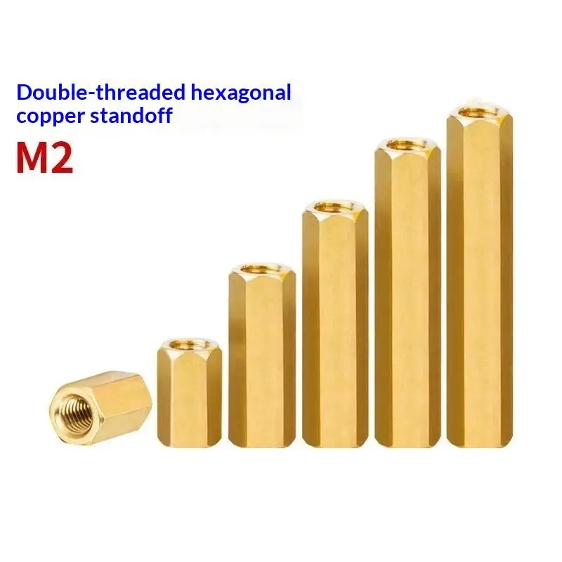 Metal Hex Female Thread Screw Standoffs 50Pcs M2-M6 Nickel Plated for PCB Electronic Assembly Student Electronic Projects