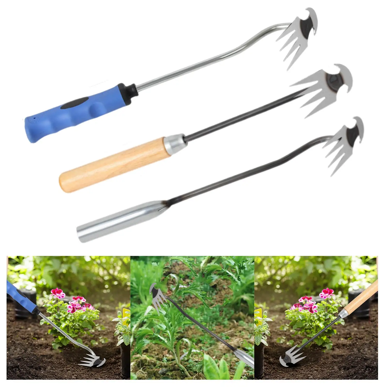 Garden Weeder Tools Hand Weeding Removal for Backyard Courtyard Bonsai