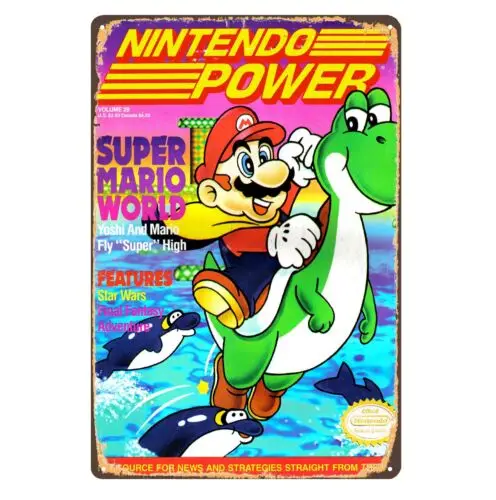 Power World Retro Video Game Metal Poster - 20x30cm (8x12 inch)