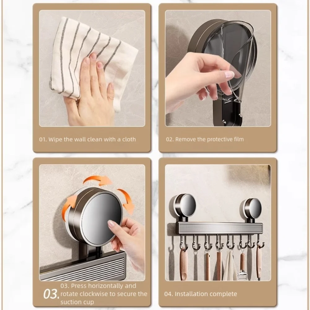Home Storage Solution Kitchen Utensil Organizer Compact Size Elegant Addition Functional Kitchen Shelf Innovative Bonding Design