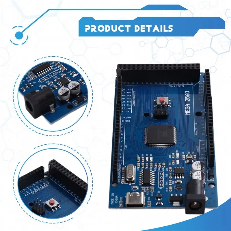 【在庫僅少】mega2560-mega-2560-r3-arduino用拡張ボード-mega2560-pro-type-c-avr-usb開発ボード-diyキット
