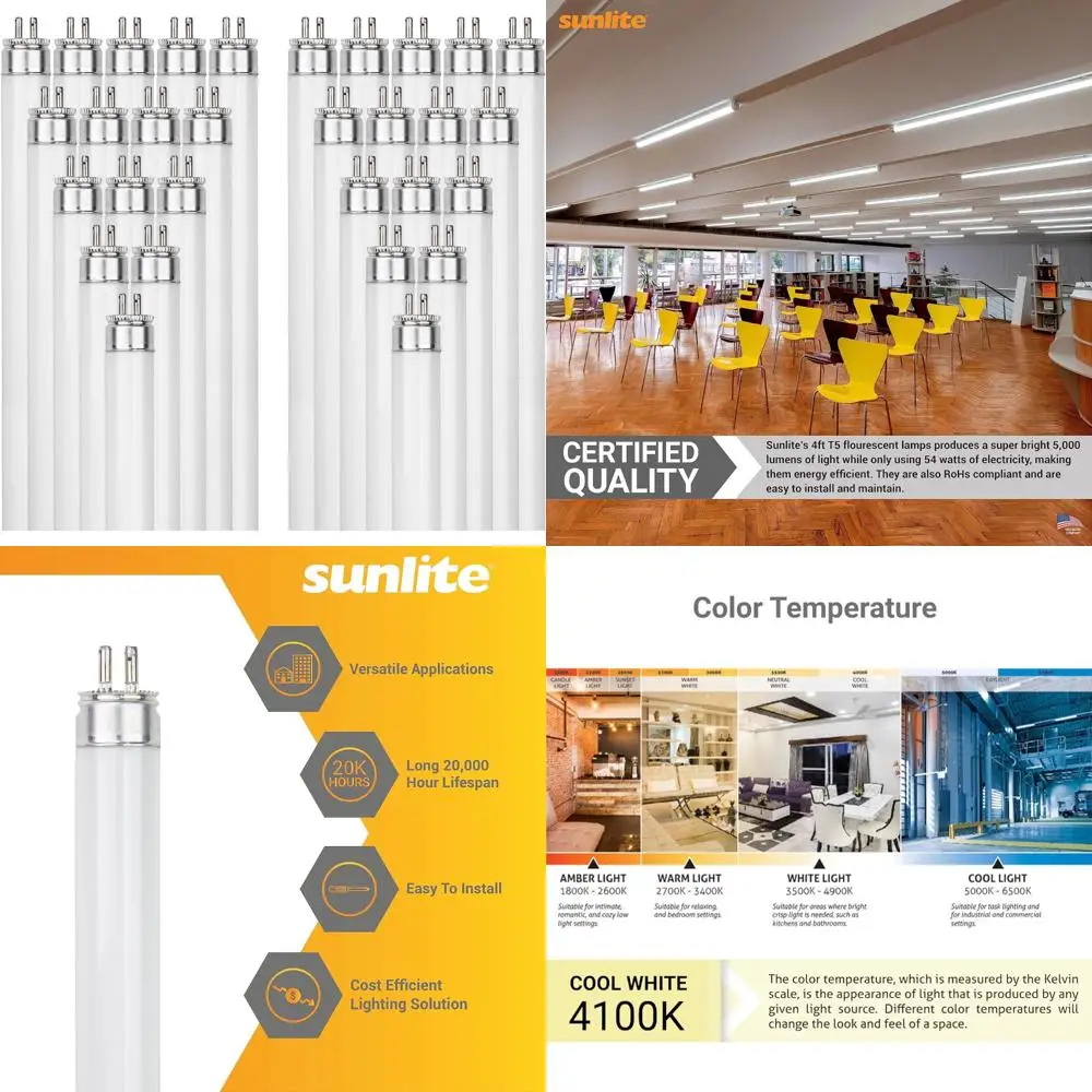 4 Foot 54W Linear F… - image