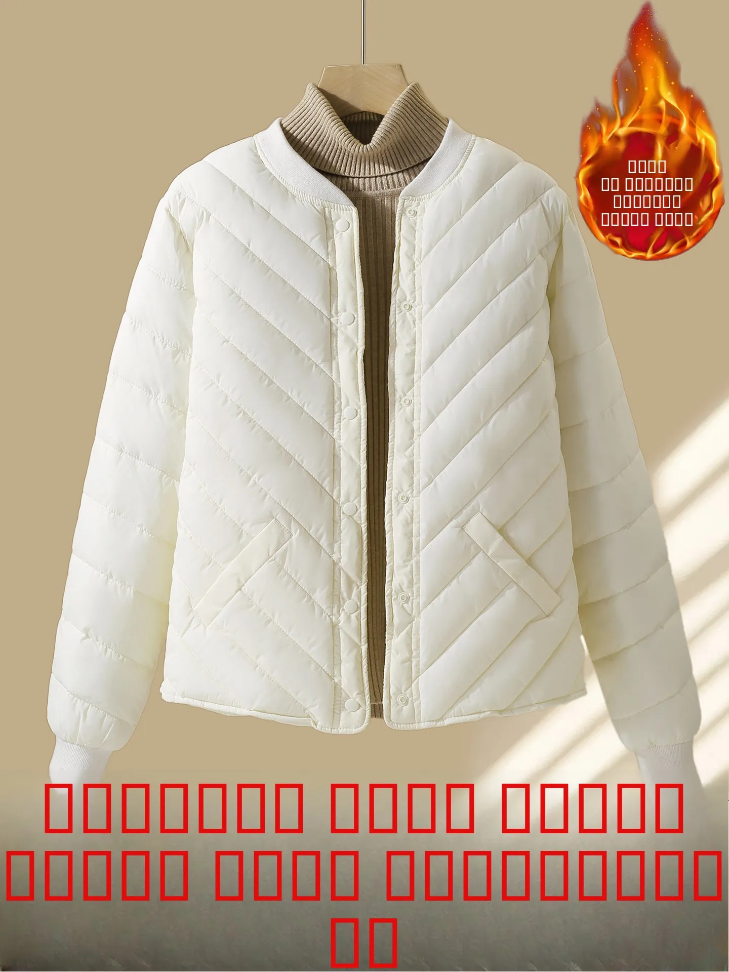 

Slim Fit down Cotton Jaet Inner for Office Night ifts ort Sle Polyester Fiber Fill Thi Winter Coat