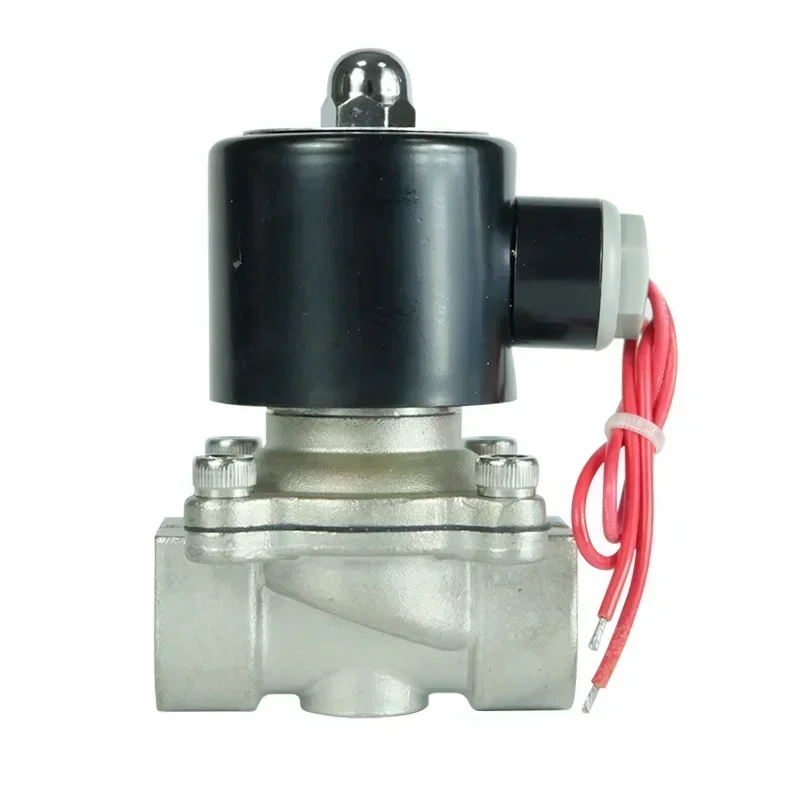 DKV stainless steel water solenoid valve 12v 24v 220v normally closed stainless steel high pressure solenoid water control valve