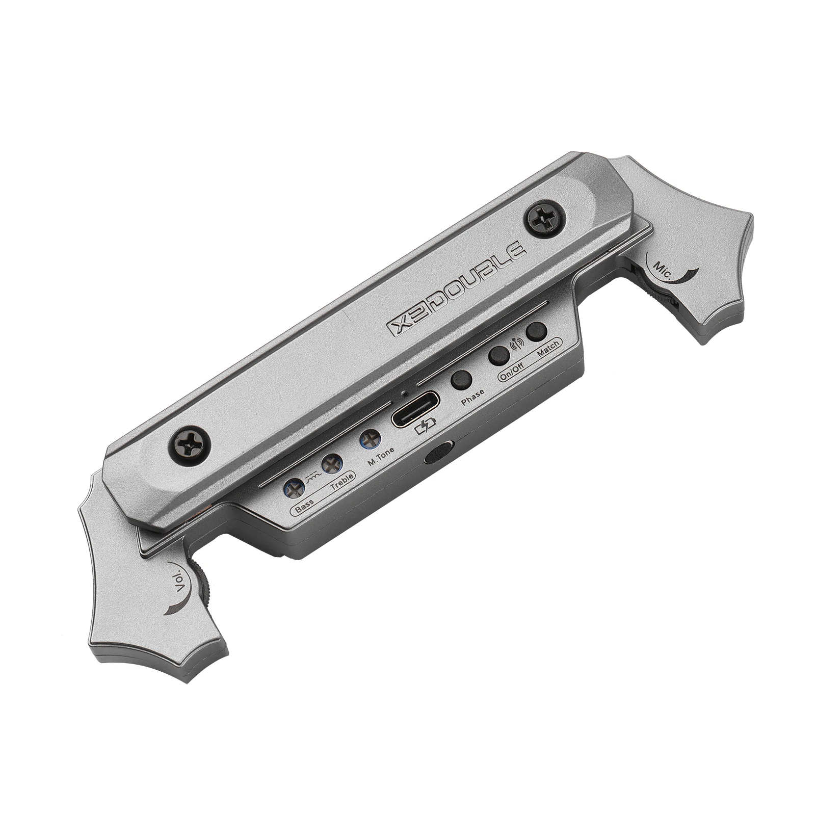 

DOUBLE X2 Guitar Wireless Pickup Rechargeable Wireless &Wired Acoustic Guitar Pickup System Electric Bass Guitar Cable Accessory