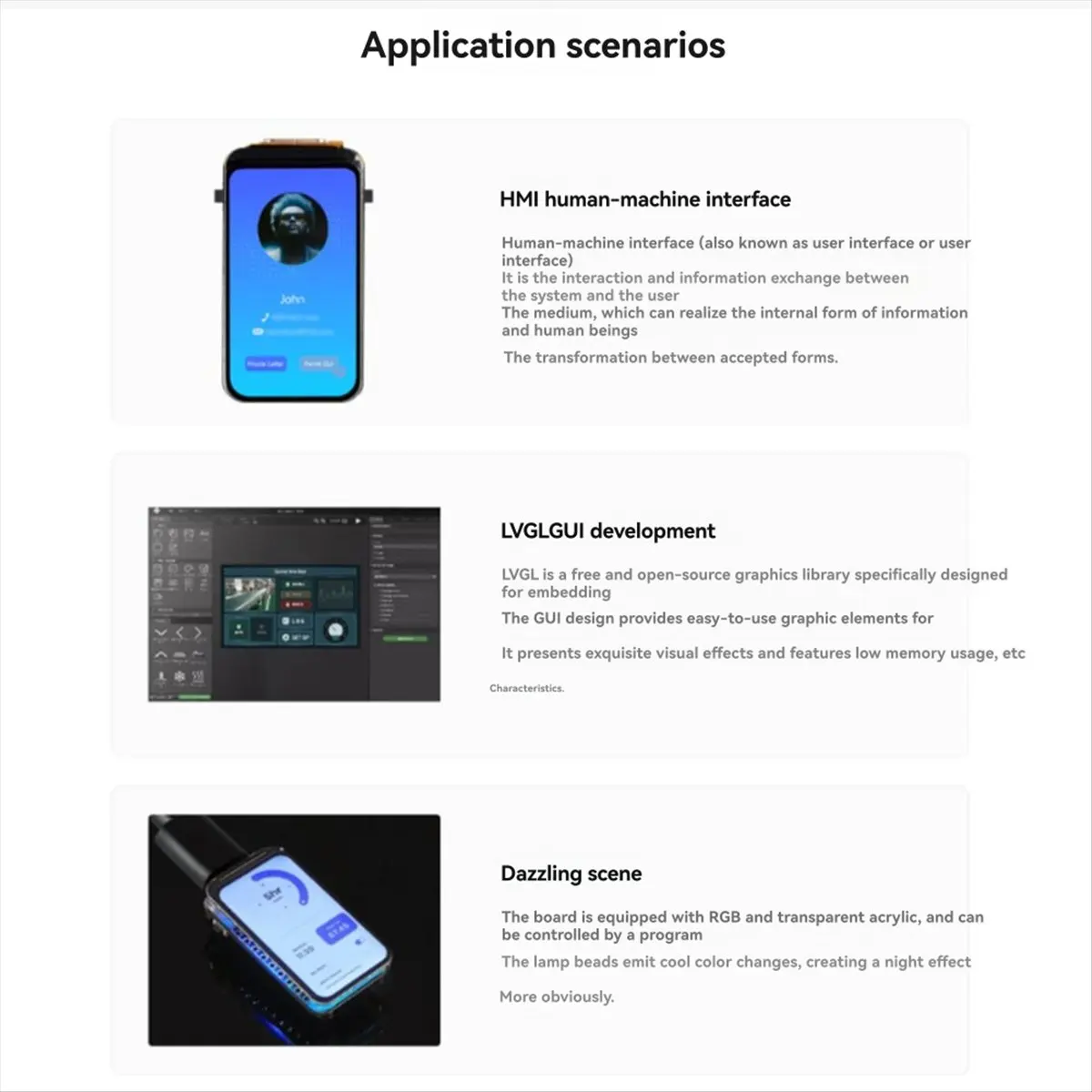 

(ABDH) ESP32-S3 1.47-Inch Screen Development Board with Five-Point Touch, Supports WiFi and Bluetooth with Onboard Antenna B