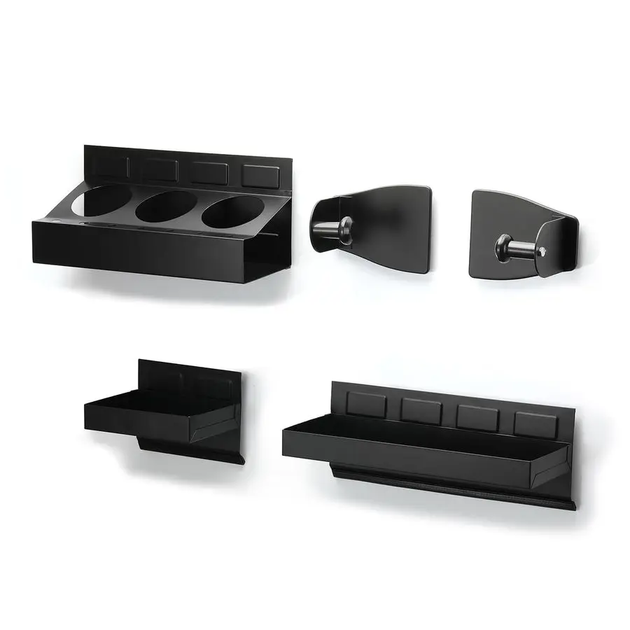 

Magnetic Toolbox Shelf, Tray and Holder, 4Piece Magnetic Toolbox Tray Set Tool Box Cabinet Side Shelf Storage, Workshop